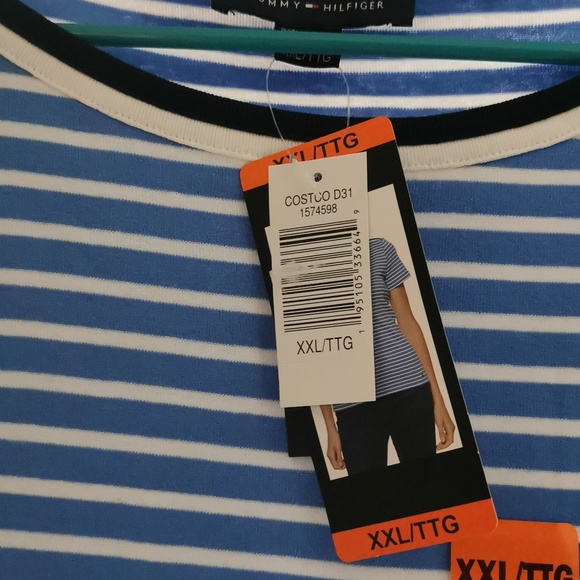 Tommy hilfiger boat neck tee-shirt nwt xxl - Picture 2 of 2